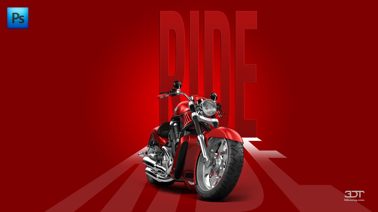 Bike Poster Design In Photoshop I Step by Step Tutorial I #graphicdesign I @satishkgraphics