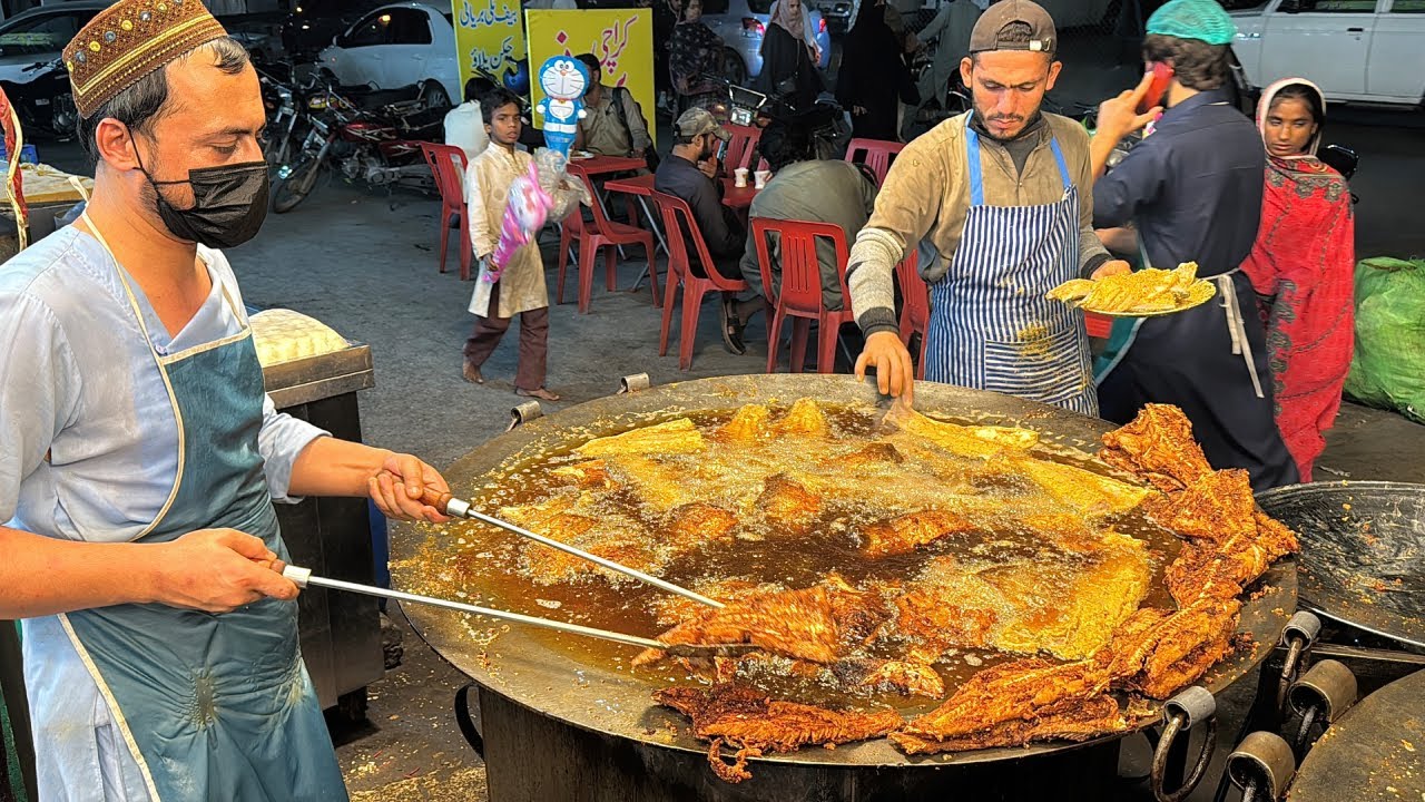 POPULAR MUMBAI MASALA CRISPY FRIED FISH & DEEP CHICKIEN FRIED AT AMROZ RESTAURANT RAWALPINDI
