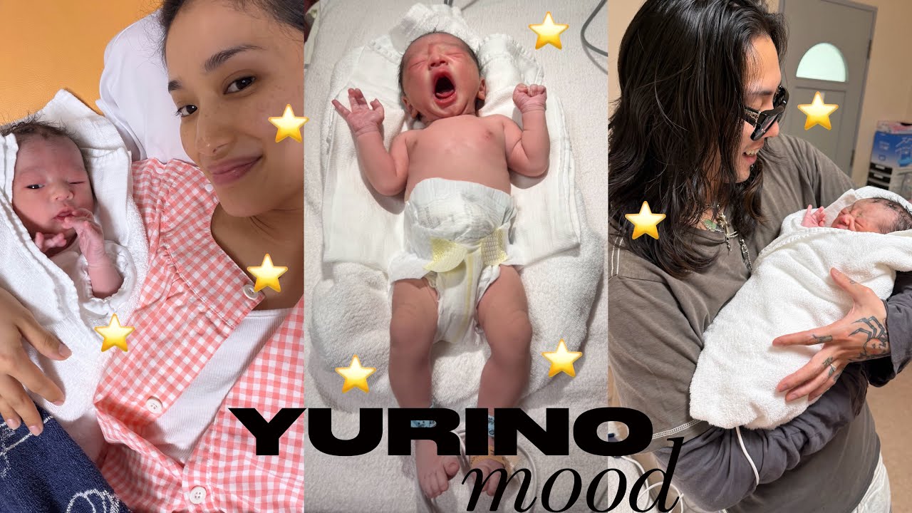 出産vlog⭐️普通分娩🤰🏻予定日超過で入院~誘発~陣痛~出産👶🏻赤ちゃんと旦那とがんばった忘れられない日✨