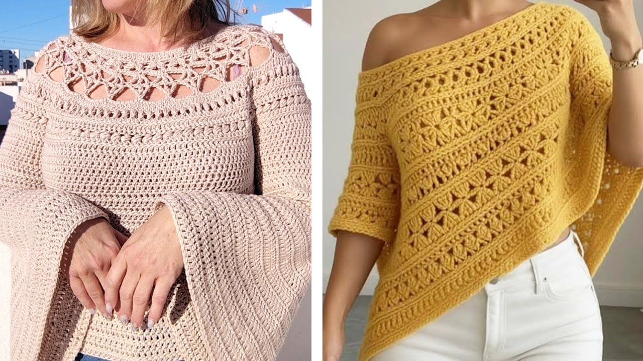 Stunning Crochet Tops You’ll Fall in Love With 😍//Modern Crochet Blouses That Look Super Expensive