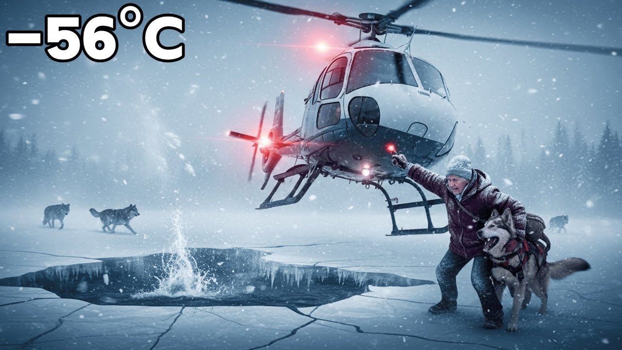 At -56°C, the Helicopter Lost Control… And the Ice Cracked Below