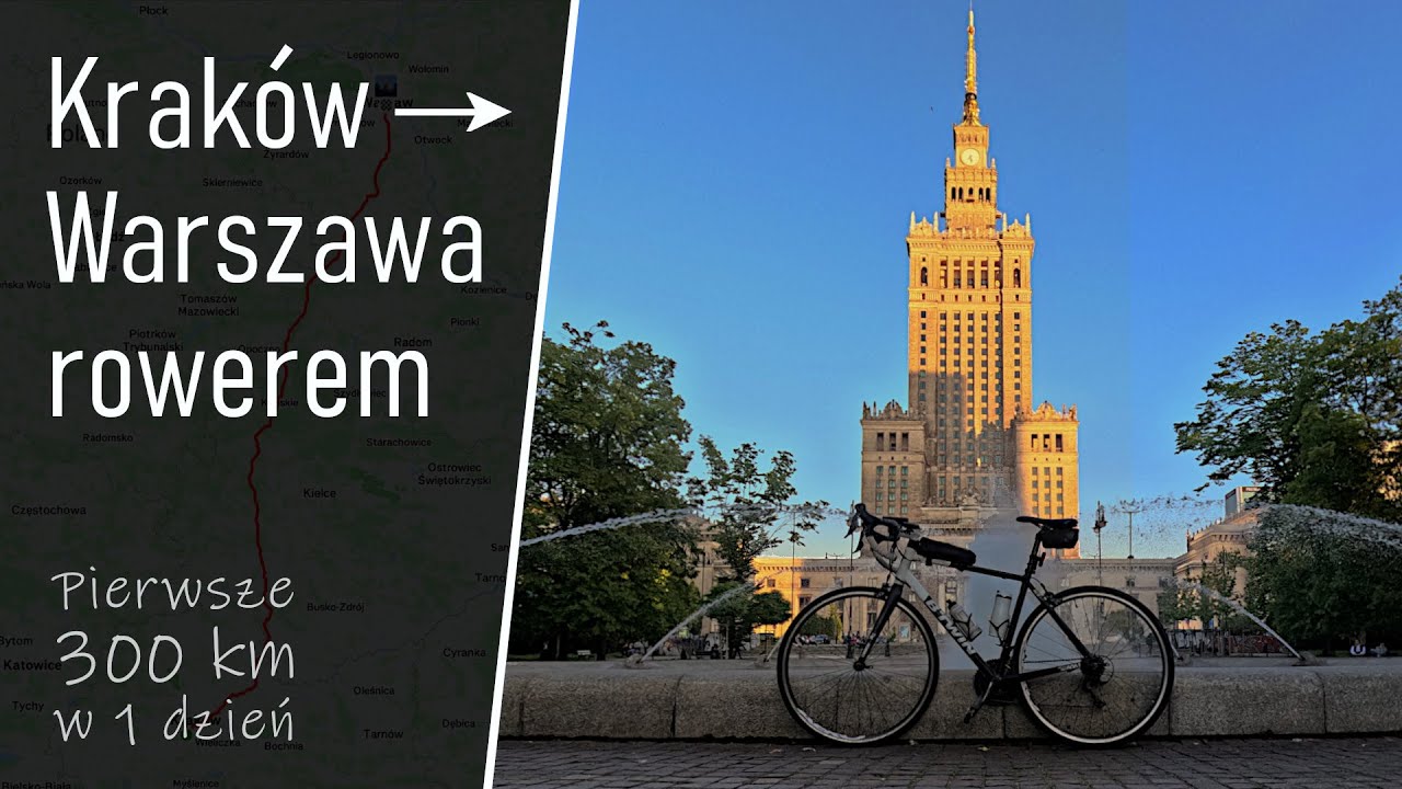 Z Krakowa do Warszawy na rowerze (moje pierwsze 300 km w 1 dzień)