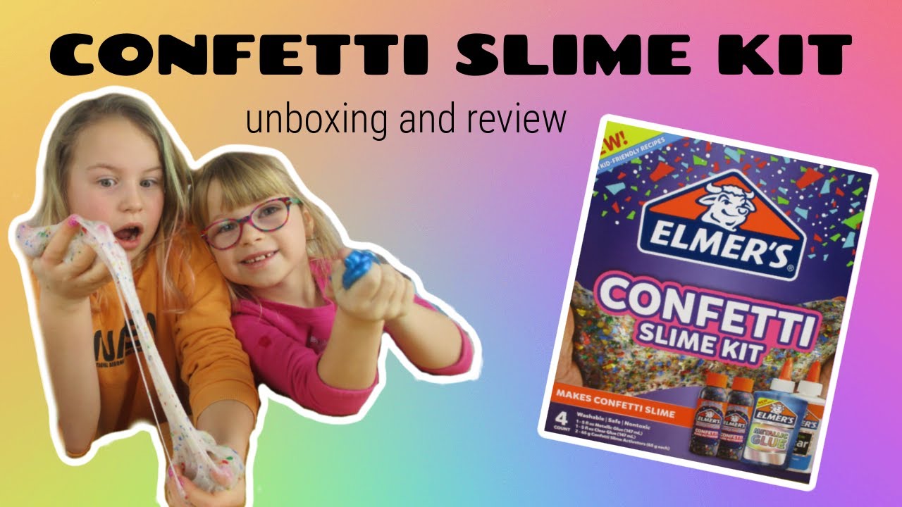 Confetti slime kit unboxing and review