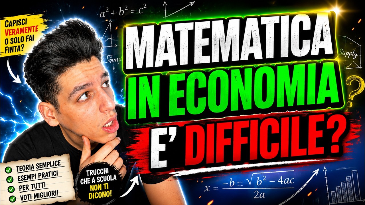 MATEMATICA ALL'UNIVERSITÀ di ECONOMIA è DIFFICILE?🤔 Esami e lezioni