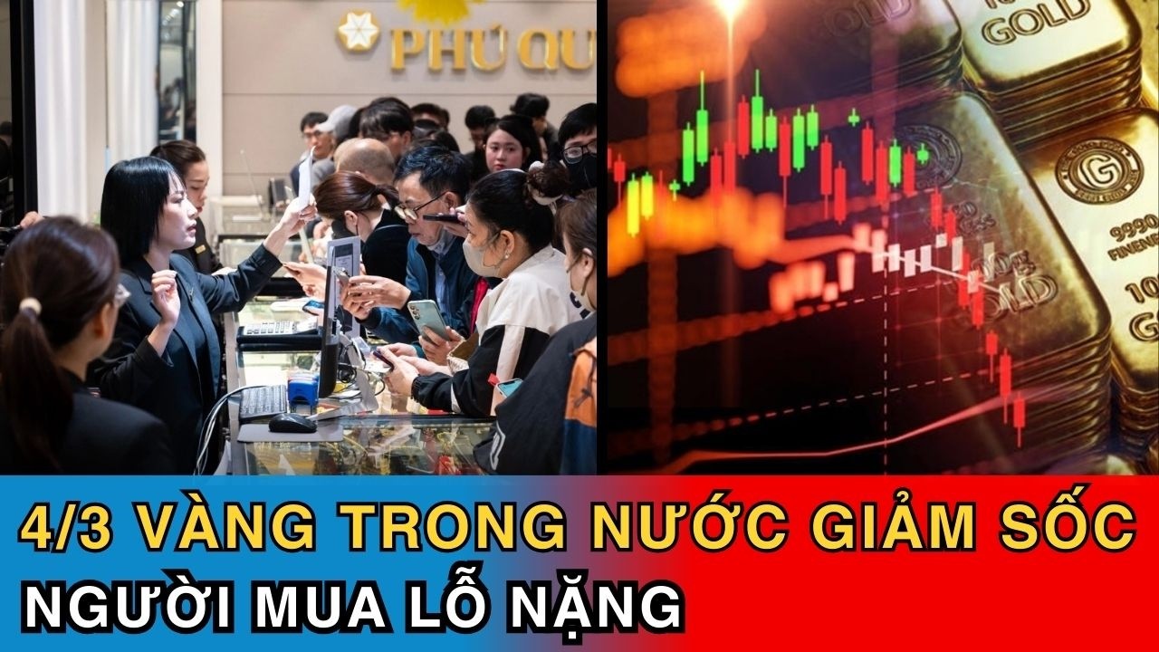 Tin Giá Vàng 4/3 SJC Giảm Gần 4 triệu đồng một lượng #tinnhanh #vàng #viathantai #vangsjc #vang9999