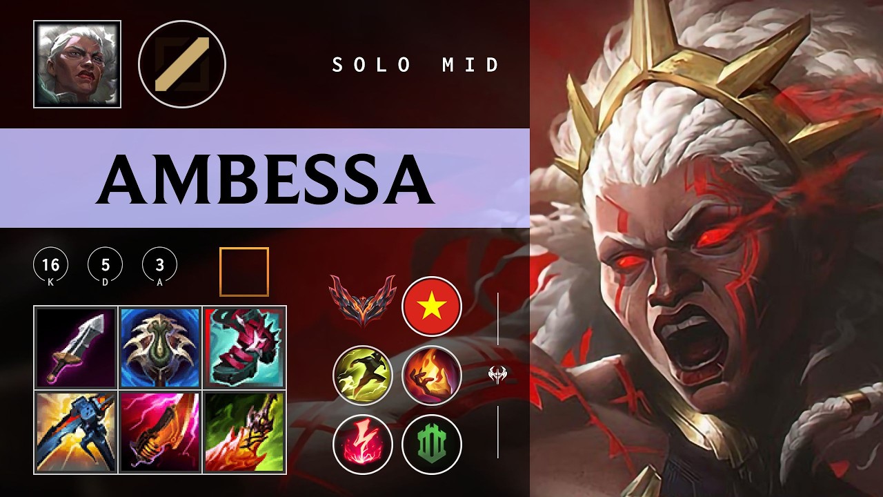 Ambessa Mid vs Hwei - VN Grandmaster Patch 26.03