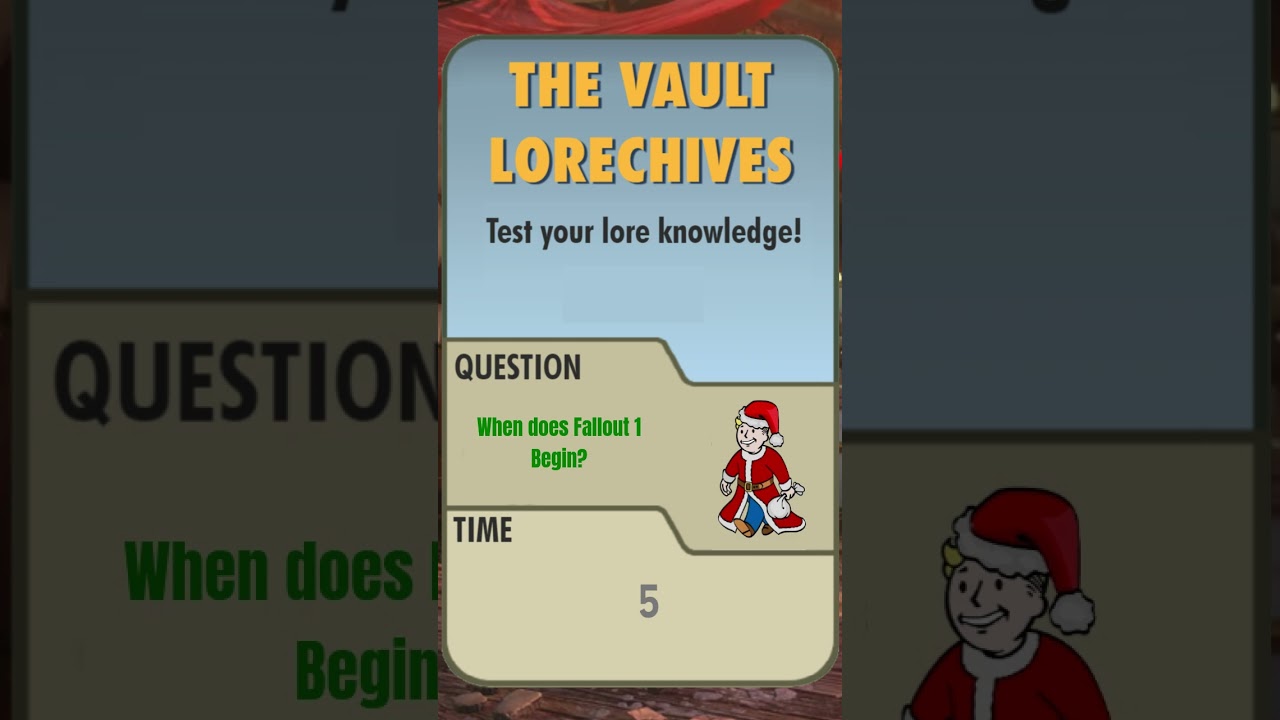 Lorechive Daily Question; Christmas Edition #fallout #shorts