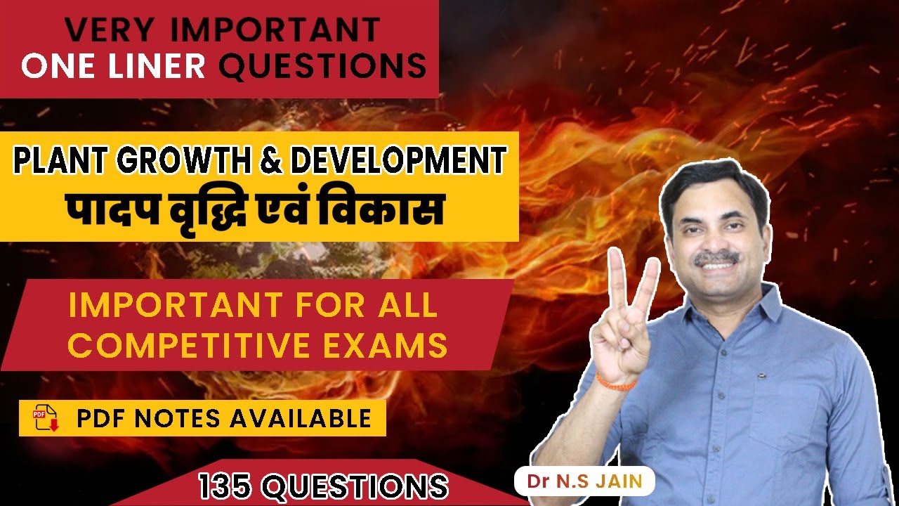 Plant Growth & Development Top 100 One Liner Questions | One Shot Live Class #biology #neet