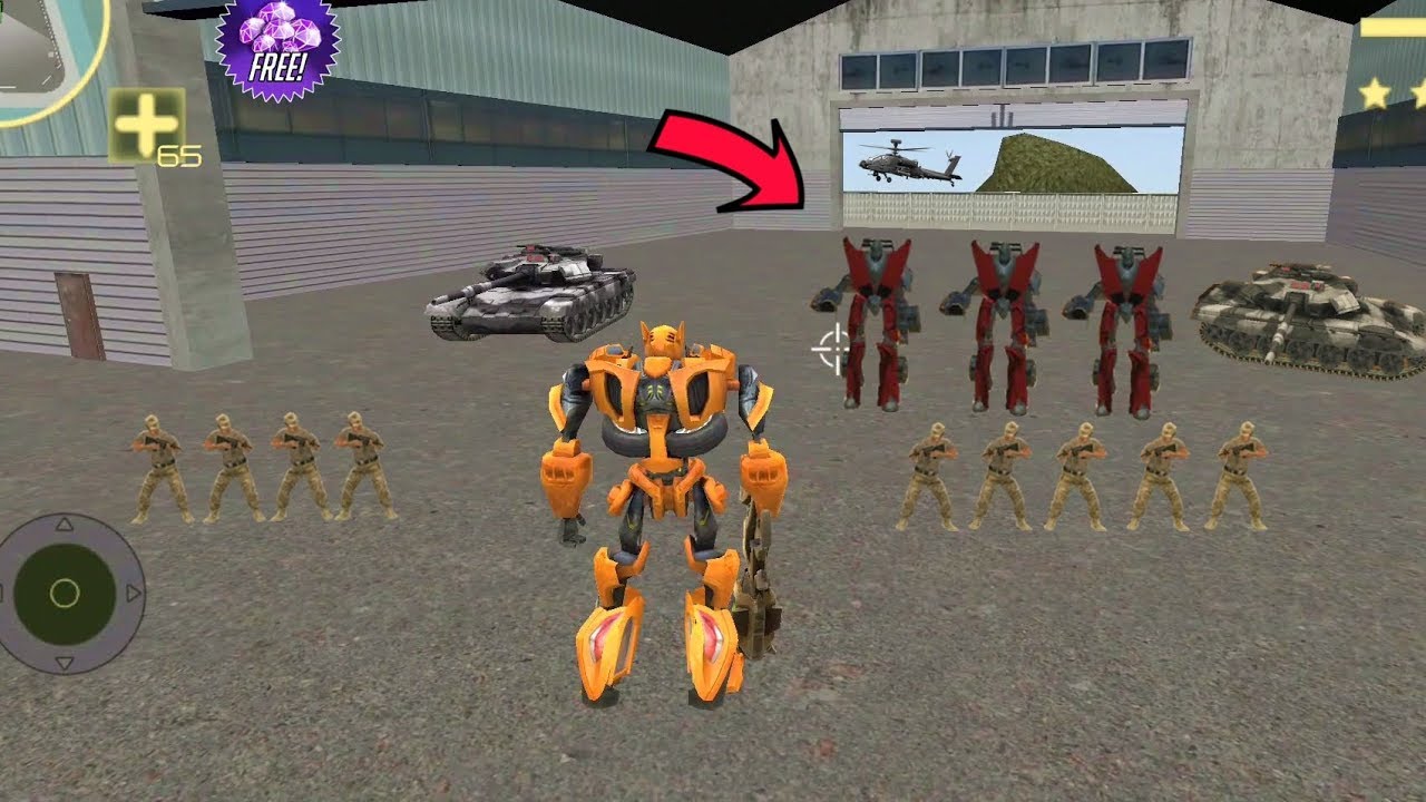 Rise Of Steel | Naxeex || Steel Robot Fight in Army Garage|| Helicopter and Tank Destroy - HD
