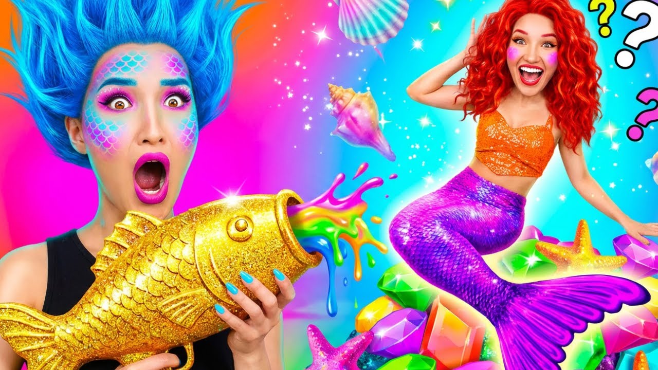 Превращение вампира в русалку | Экстремальное преображение куклы с помощью сумасшедших гаджетов