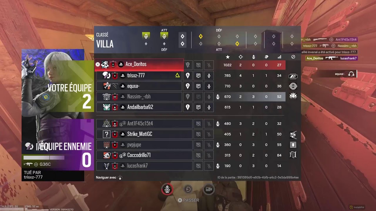 Je joue a R6 je peux Vous ajouter