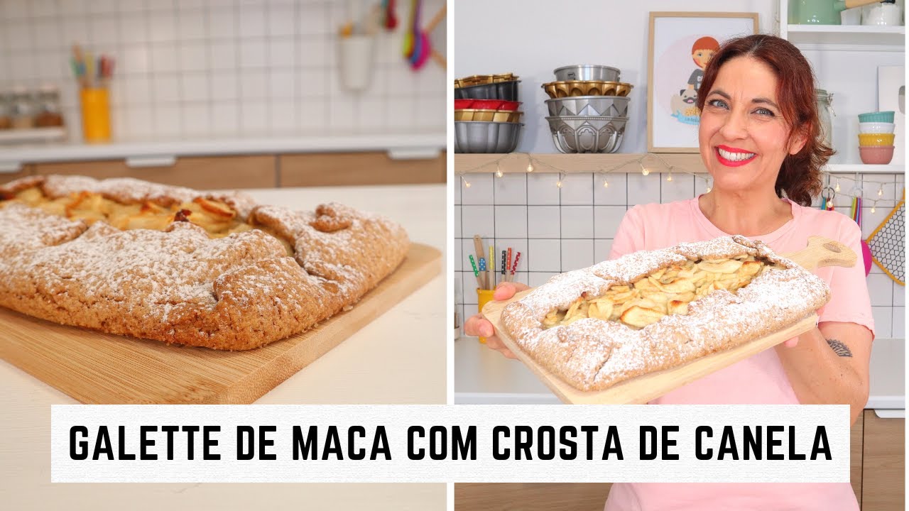 Galette de maçã com crosta de canela- uma tarte sem tarteira