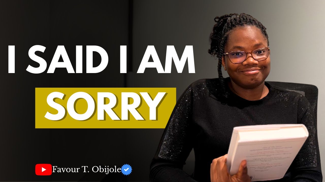 I Said I am Sorry