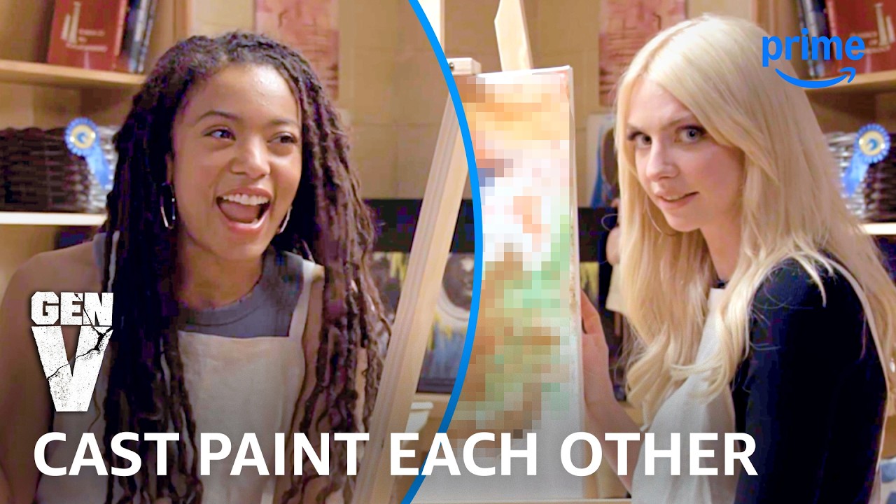 Jaz Sinclair, Maddie Phillips, London Thor & More Paint Each Other | Gen V | Prime Video
