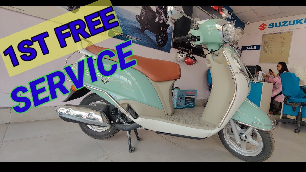1st Company service of Suzuki Access 125 / how to do Suzuki access 125 1st service @SuzukiBikesUK