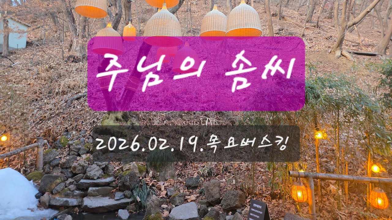 주님의 솜씨. 2026.02.19.목요버스킹 