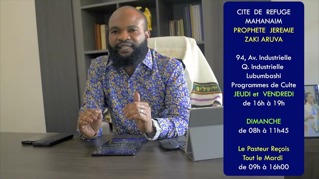 MONTE ICI  avec le prophète Jérémie Zaki Aruva