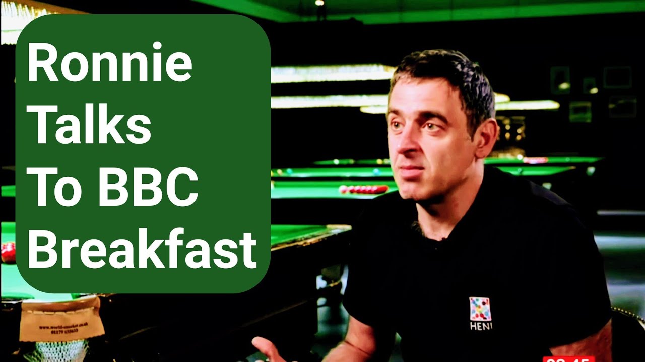 KBV-530 Ronnie O'Sullivan Talks To BBC Breakfast About His Coping Mechanisms & His New Book, Out Now