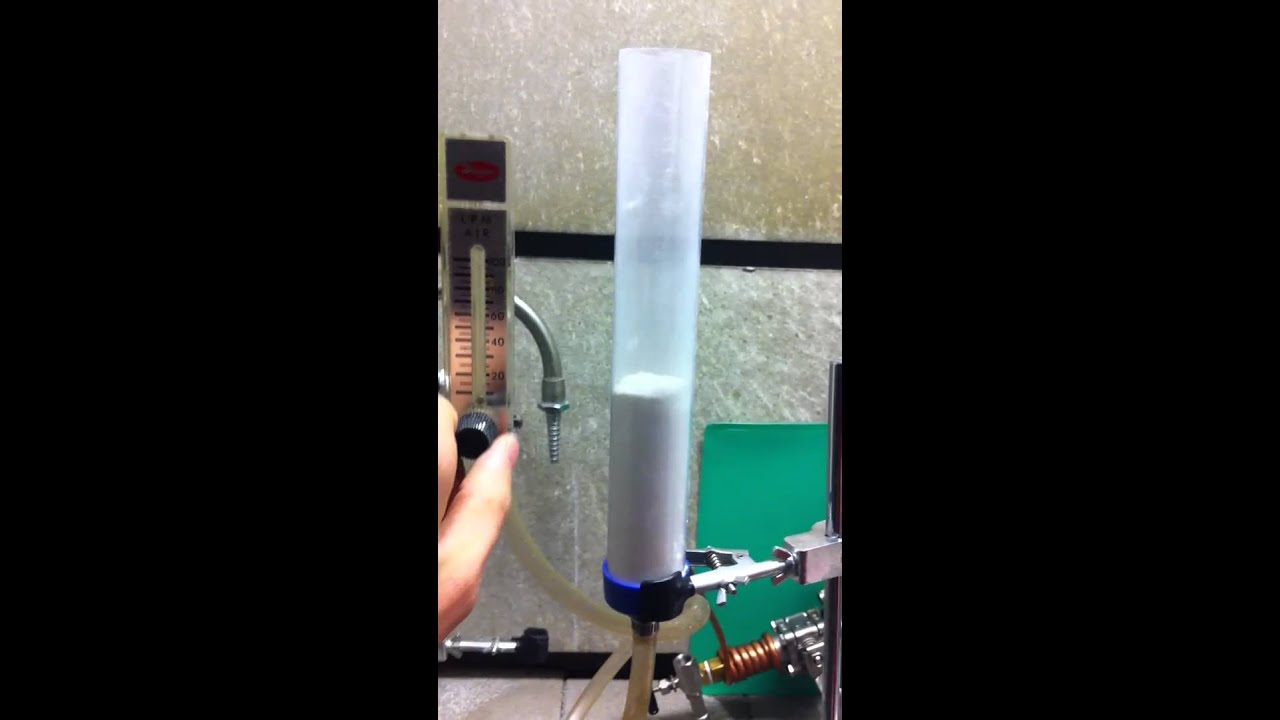 Geldart C Particles in a Fluidized Bed