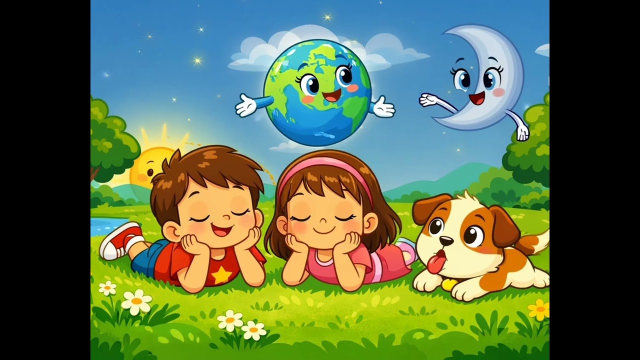 Spinning Earth Day & Night Animated. 