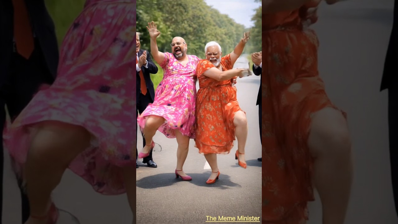 From Smooth Ride to Modi & Amit&rsquo;s Hilarious Dance Disaster! 🤣🔥 #shorts #funny #dance #bike #modi