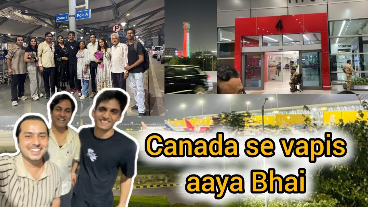 CANADA TO INDIA🇨🇦🇮🇳 || Welcome Home|| Emotional & Family Reaction|| ❤️ || sagar lakra