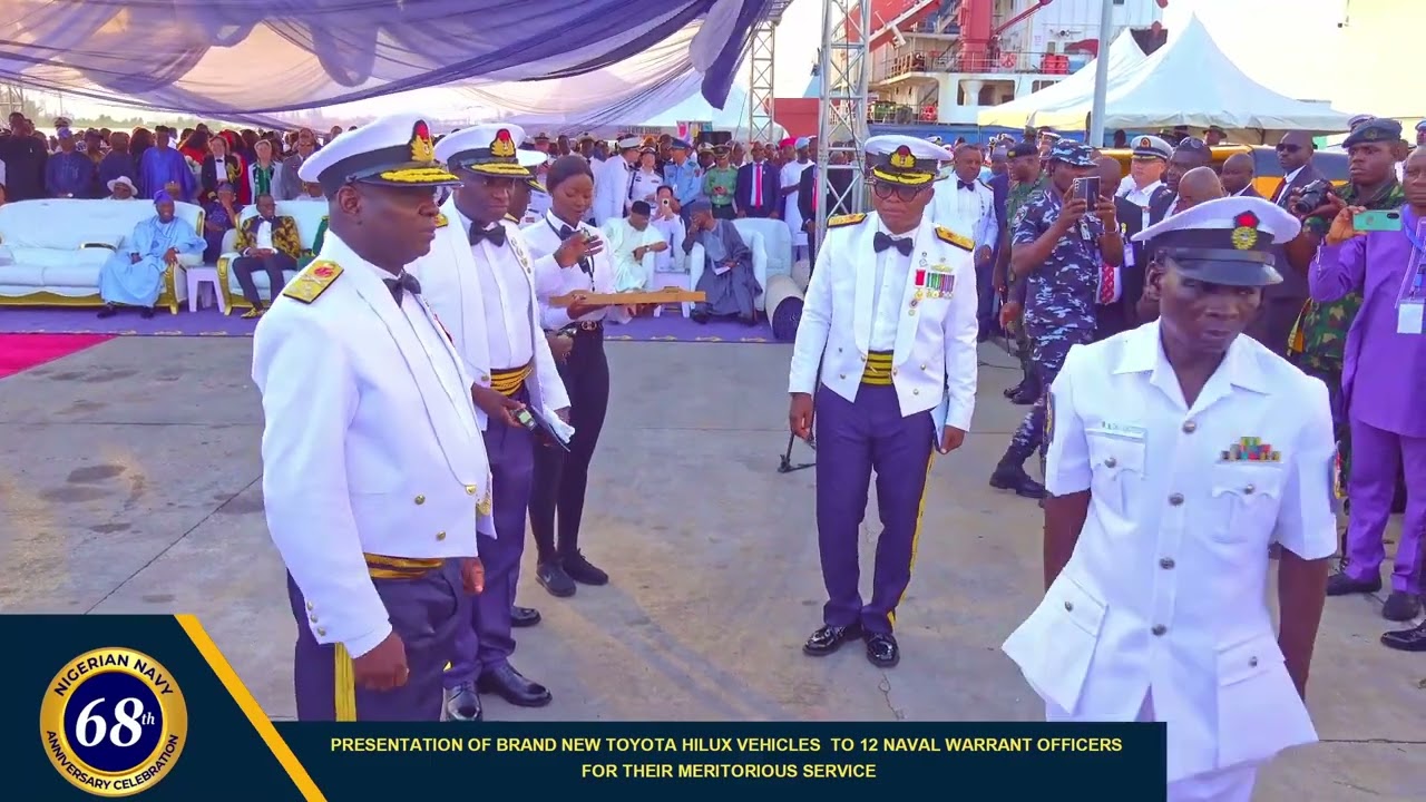 PRESENTATION OF TOYOTA HILUX VEHICLES TO 12 DESERVING NAVAL WARRANT OFFICERS (NWOs)