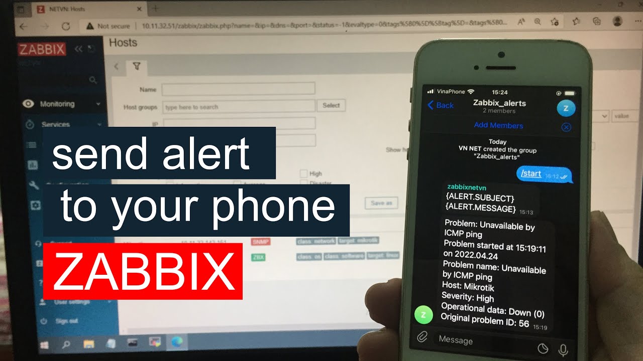 Zabbix | How to send alert messages to your phone