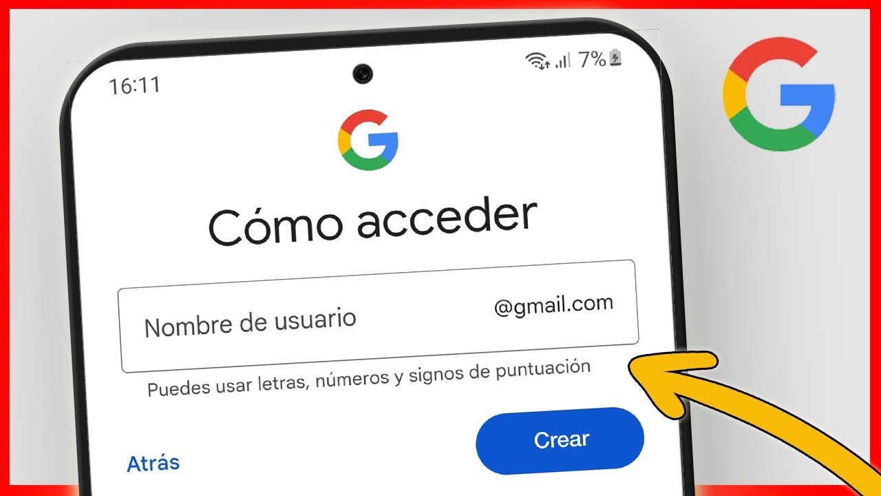 C&oacute;mo CREAR CUENTA DE GOOGLE EN CELULAR 2025