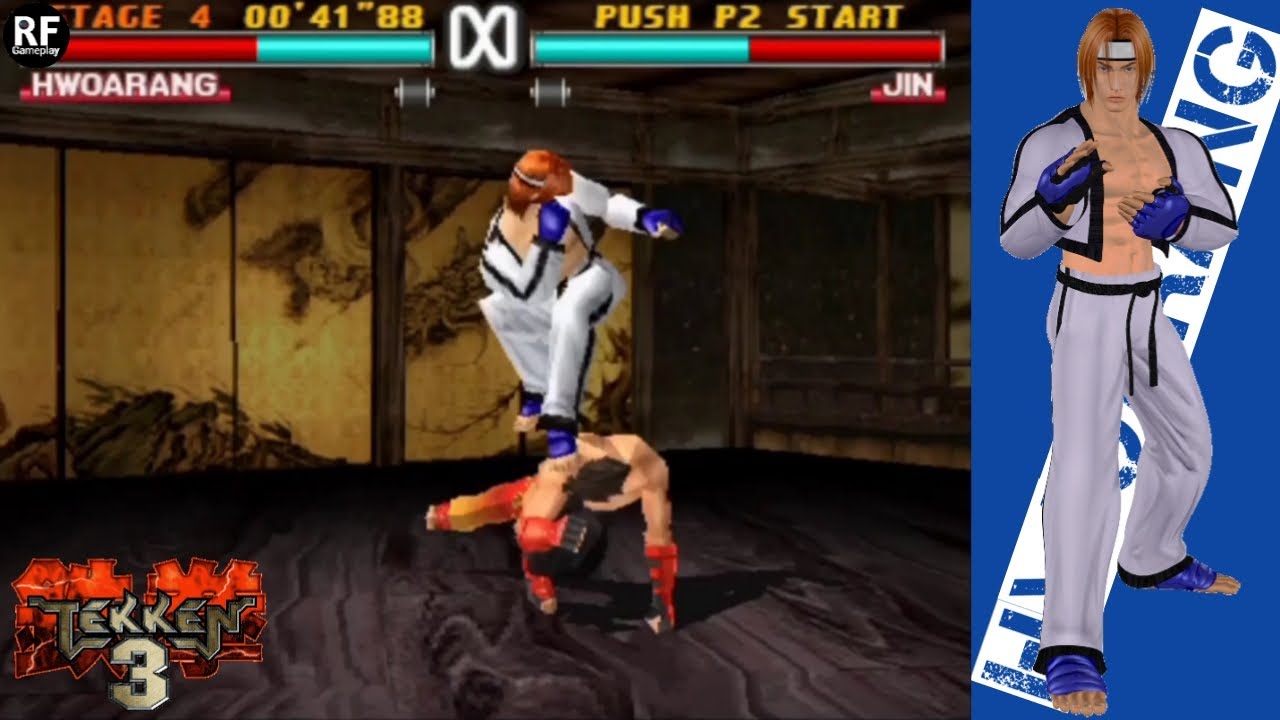 HWOARANG || THE KING Of IRON FIST TOURNAMEN 3 || TEKKEN 3 (PS1/ePSXe) ARCADE MODE