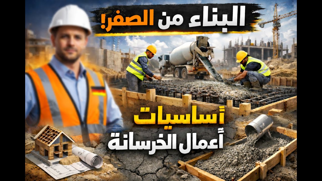 أعمال الخرسانة | كل ما يخص أعمال الخرسانة: صب – دمك – معالجة