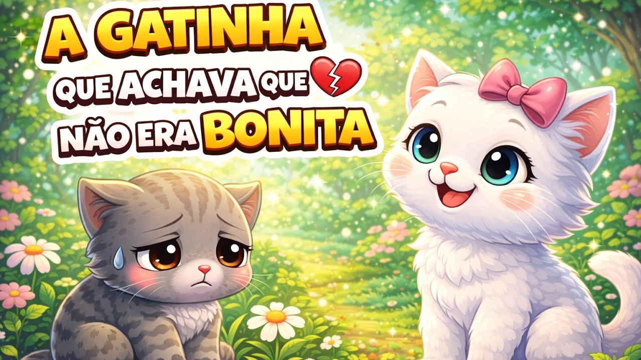 A Gatinha que Achava que Não Era Bonita 💔🐱 | Uma Linda Lição Sobre Amor Próprio