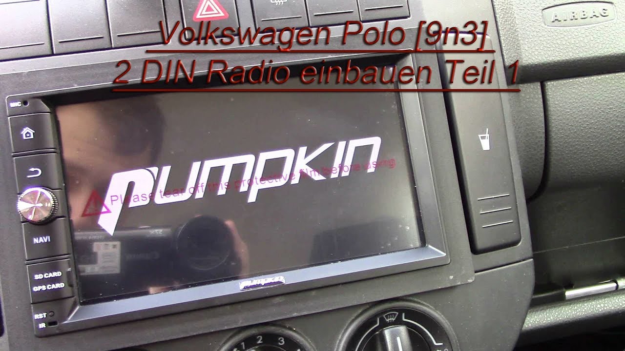 Volkswagen Polo [9n3] 2 DIN Radio einbauen [Rückfahrkamera, Dashcam und co.] Teil 1