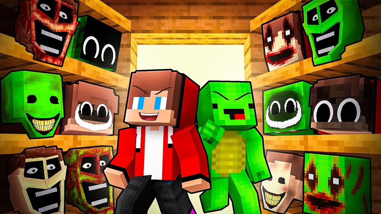 JJ and Mikey Can Shapeshift Into MONSTERS To PRANK in Minecraft - Maizen