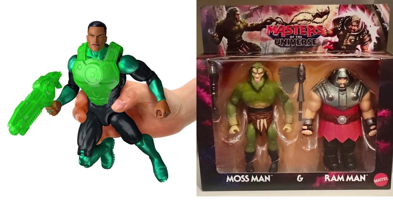 Новые фигурки Зелёного Фонаря из комиксов DC, Mattel и фильма MOTU 