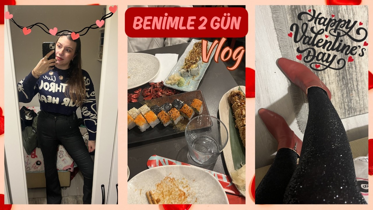 2 GÜNLÜK VLOG | Düsseldorf havalimanında başımıza gelenler, sevgililer günü❤️🌹