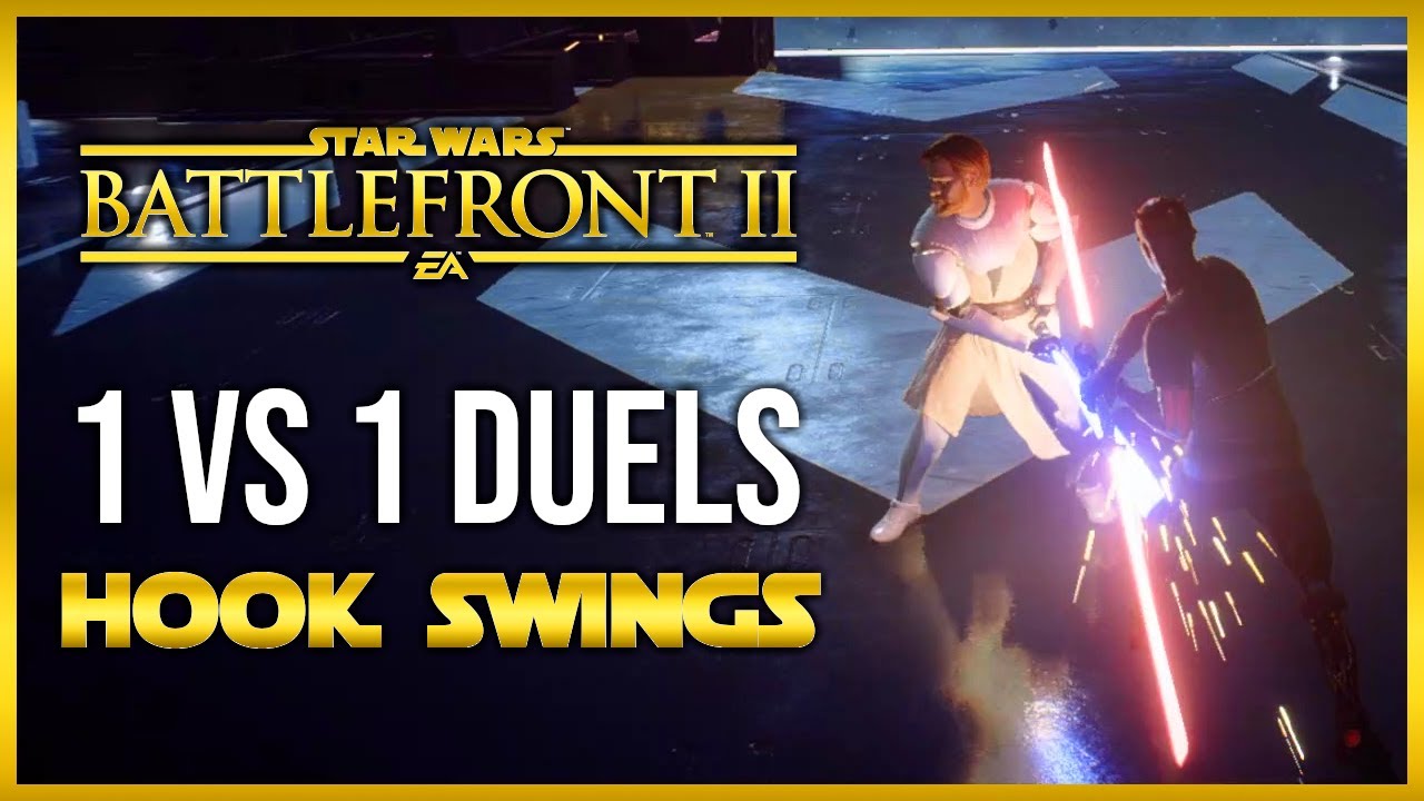 Battlefront 2 Lightsaber Duels | HOOK SWINGS Battlefront 2 Gameplay