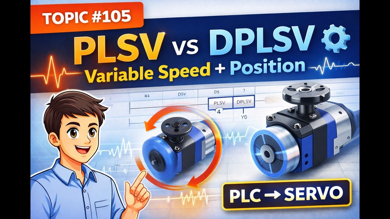 PLSV vs DPLSV Explained | Variable Speed & Position Control in PLC Servo | Topic #105