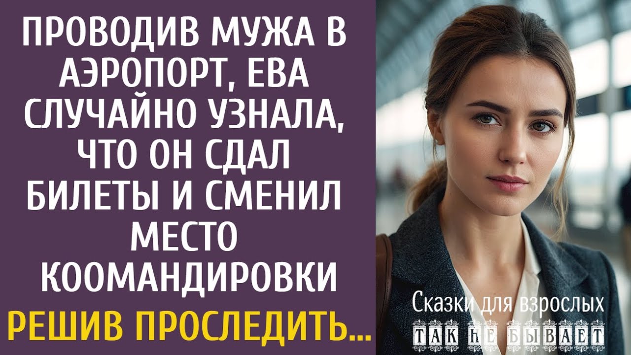Проводив мужа в аэропорт, Ева случайно узнала, что он сдал билеты и сменил место командировки…