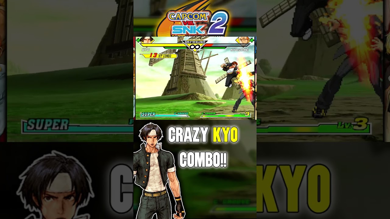 [Capcom vs SNK 2] P-Groove Kyo Combo!!