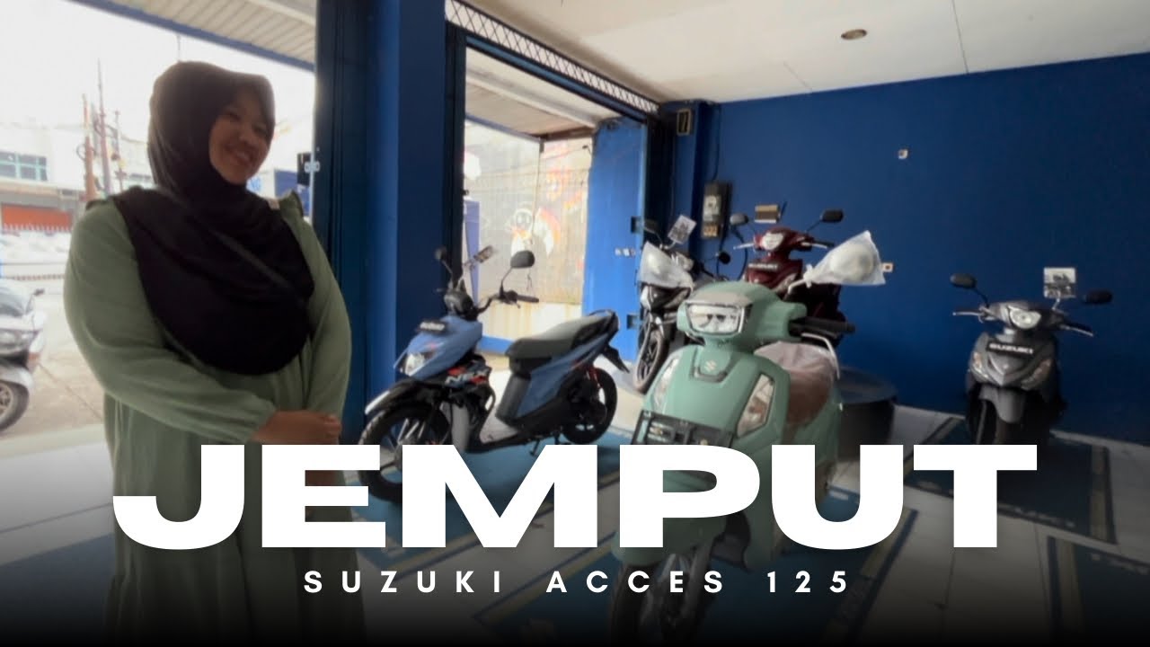 Detik Detik Penjemputan Suzuki Acces 125 di Dealer Suzuki Parung Bareng Istri