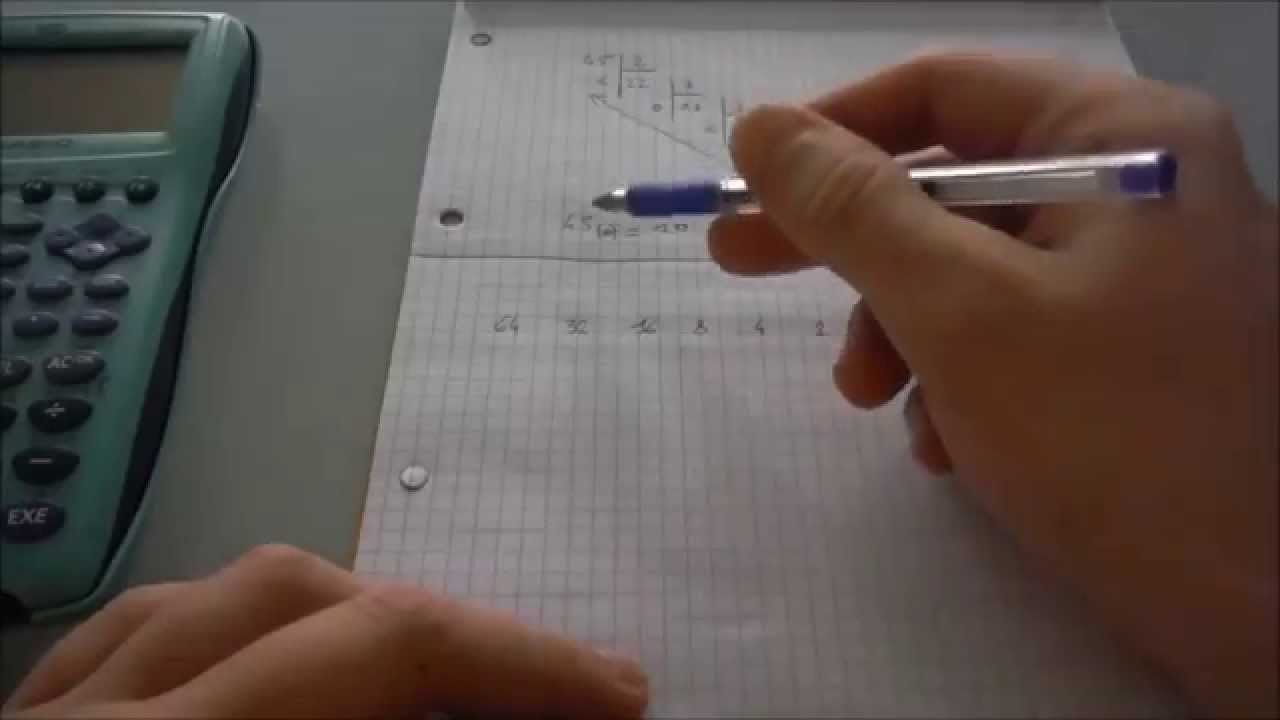 Conversion décimal, binaire, hexadécimal - 1ère SSI/STI2D
