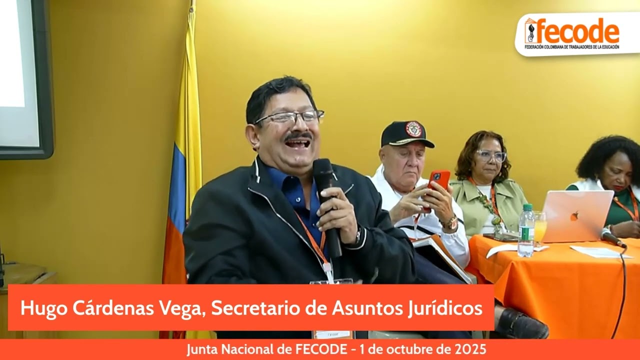 Informe de Hugo Cárdenas en la Junta Nacional de 1 de octubre de 2025 de FECODE