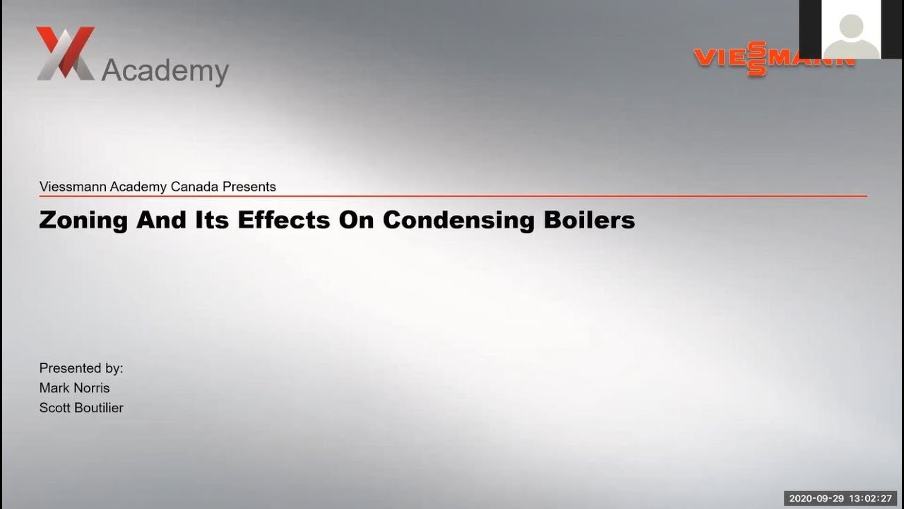Zoning Condensing Boilers Webinar - September 29th 2020