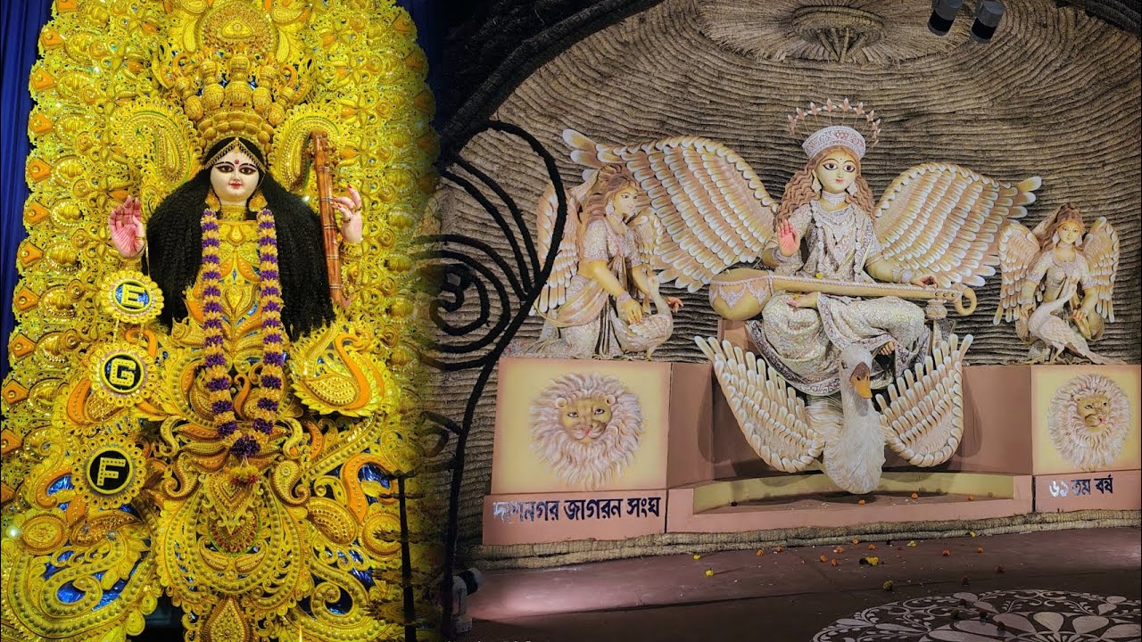 দাশনগর থেকেই এই বছর সরস্বতী ঠাকুর দেখা শুরু করলাম 🥰