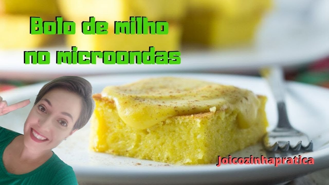 Bolo de milho no microondas ( sem leite e sem farinha)