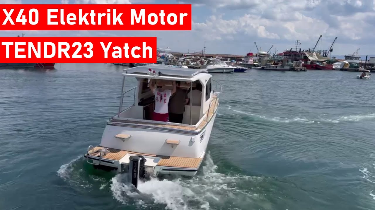 X40 electric outboard, epropulsion, TENDR23 yatch, Erke Marine