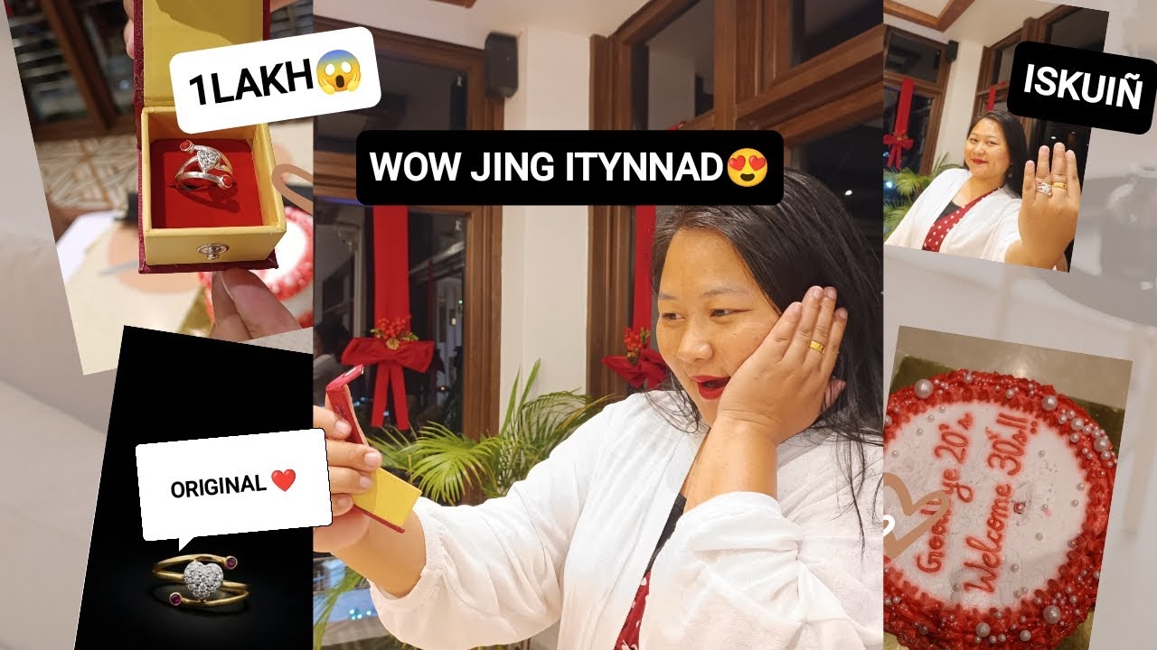 Ai Gift Ïa Ï Baieid Da Ka Diamond Ring💍💎Birthday Surprise/Unique Blow Cake😍❤️Tanicia Resort Shillong