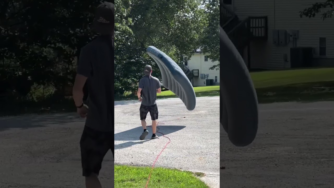 EXPLODING Inflatable Air Mattress Trial 2 #shorts