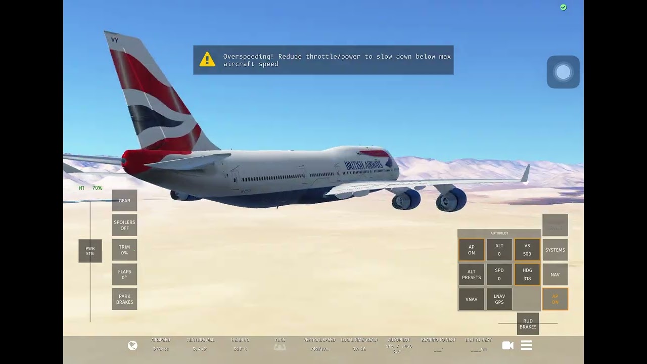 Boing 747 is crazy